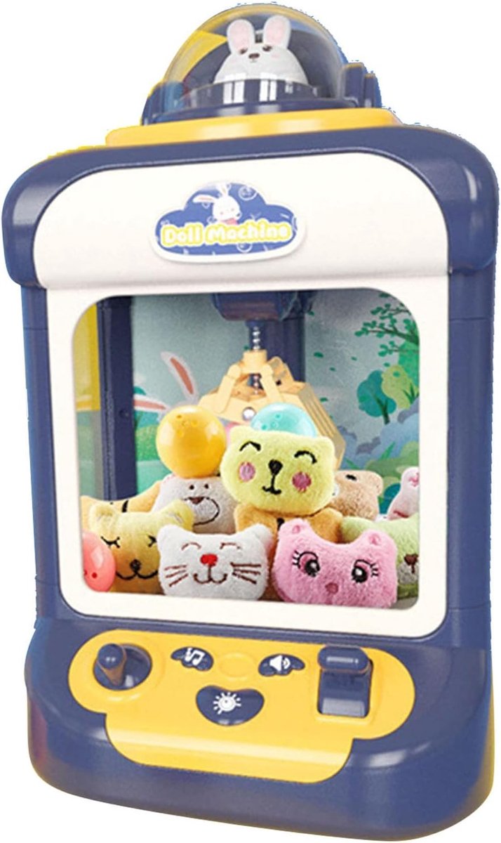 RFWR® Mini Grijpmachine voor Kinderen met Pluche Speelgoed en Ballen