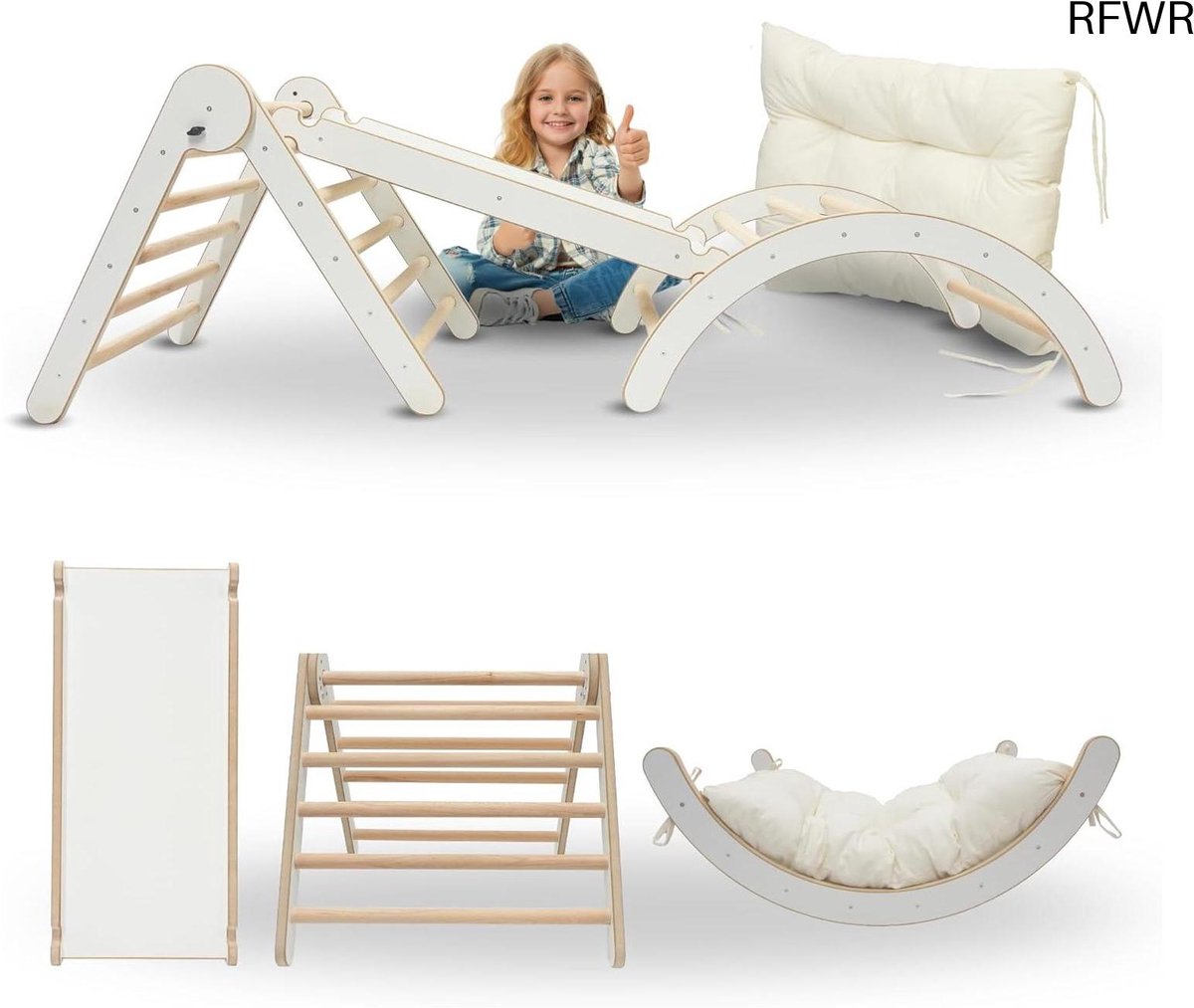  ® Multifunctioneel   voor Kinderen 1-3 Jaar - Indoor Speeltoestel met Kussens en Glijbaan