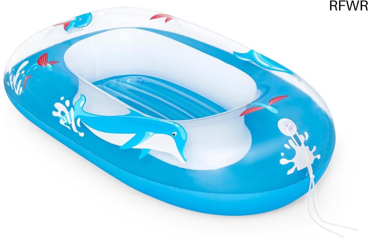 RFWR® Opblaasbare babyboot en zwembadvlot voor kinderen - Gezellig en veilig waterplezier