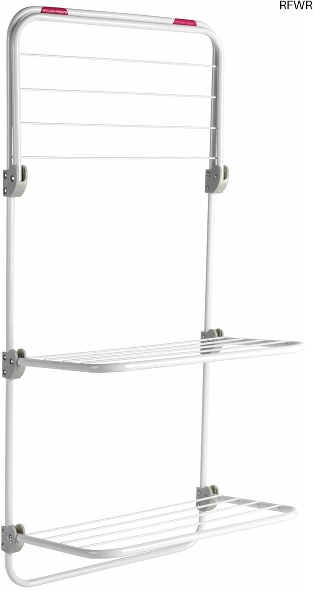 RFWR® Over Deur Droogrek - Ruimtebesparende Indoor Wasdroger met Verstelbare Planken en 7 Meter Droogruimte