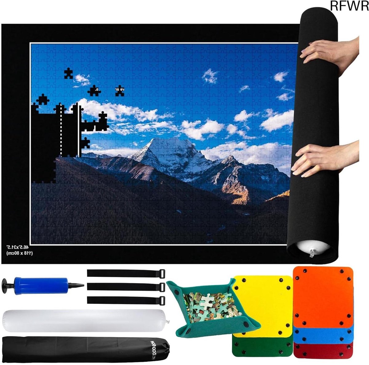 RFWR® Puzzelmat Tot 2000 Stukjes met Accessoires voor Volwassenen en Kinderen