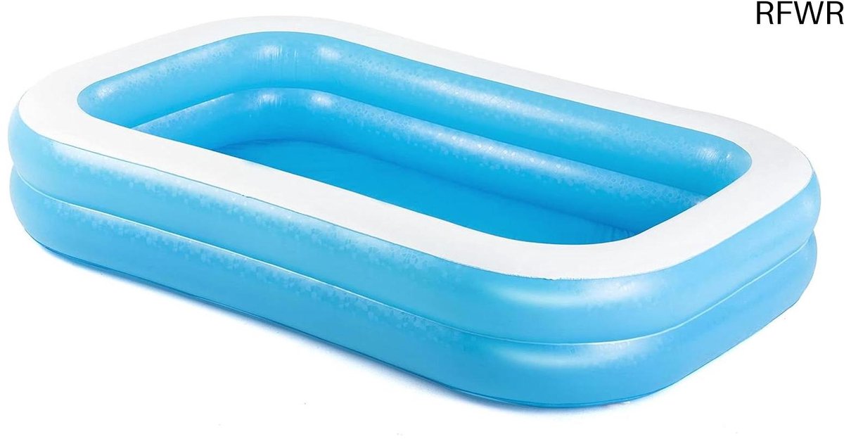  ® Rechthoekig Familiezwembad 262 x 175 x 51 cm - Ideaal voor Kinderen, Eenvoudig Op te Bouwen en Ruimtebesparend