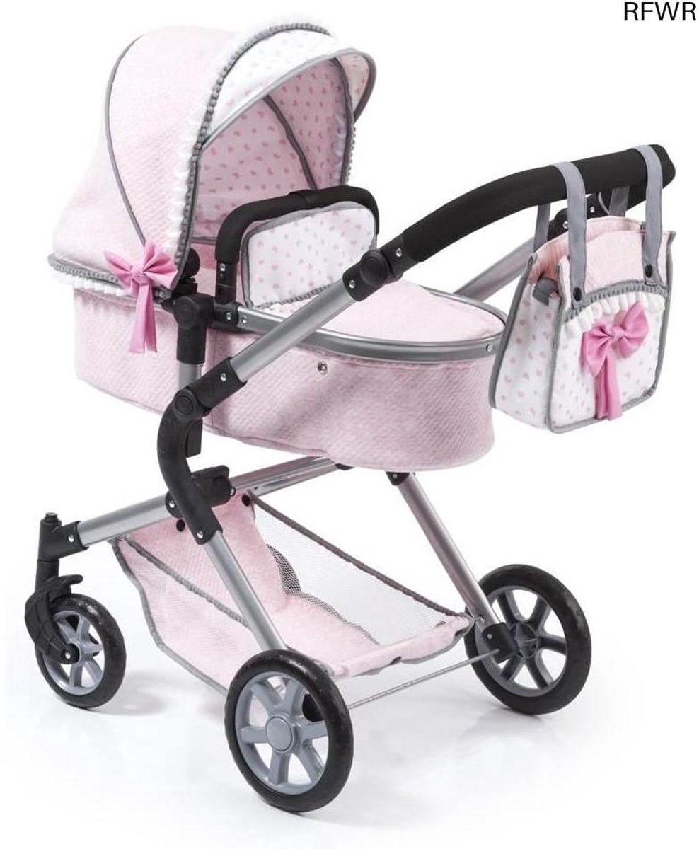  ® Roze   met Verstelbare Handgreep en Inclusief Luiertas