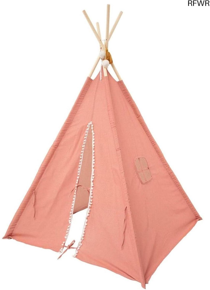 RFWR® Roze Tipi Tent voor Kinderen - 160 cm Hoog