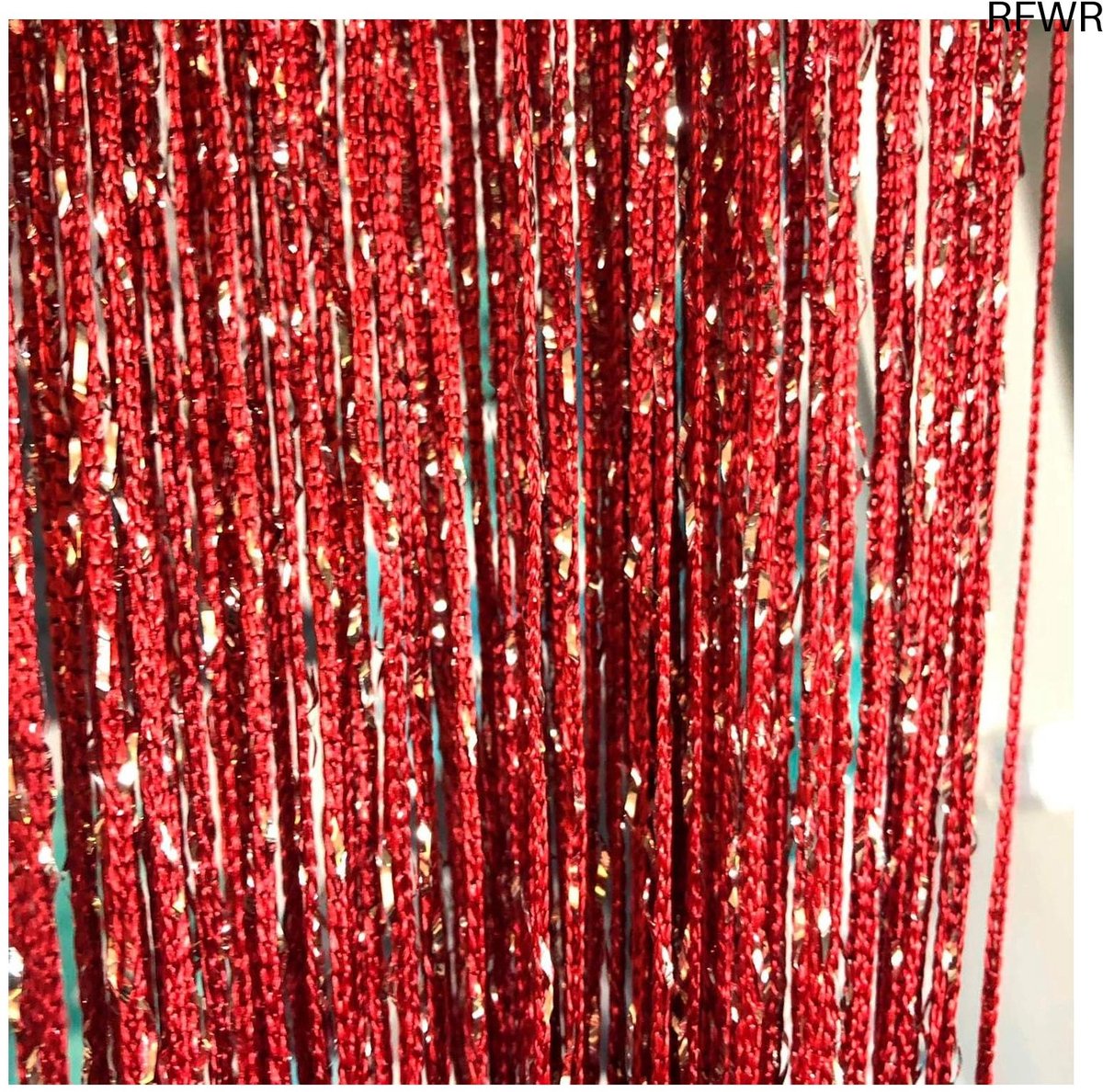  ® Set van 2 Kristallen Kralengordijnen 100 x 200 cm voor Deuren en Raamdecoratie