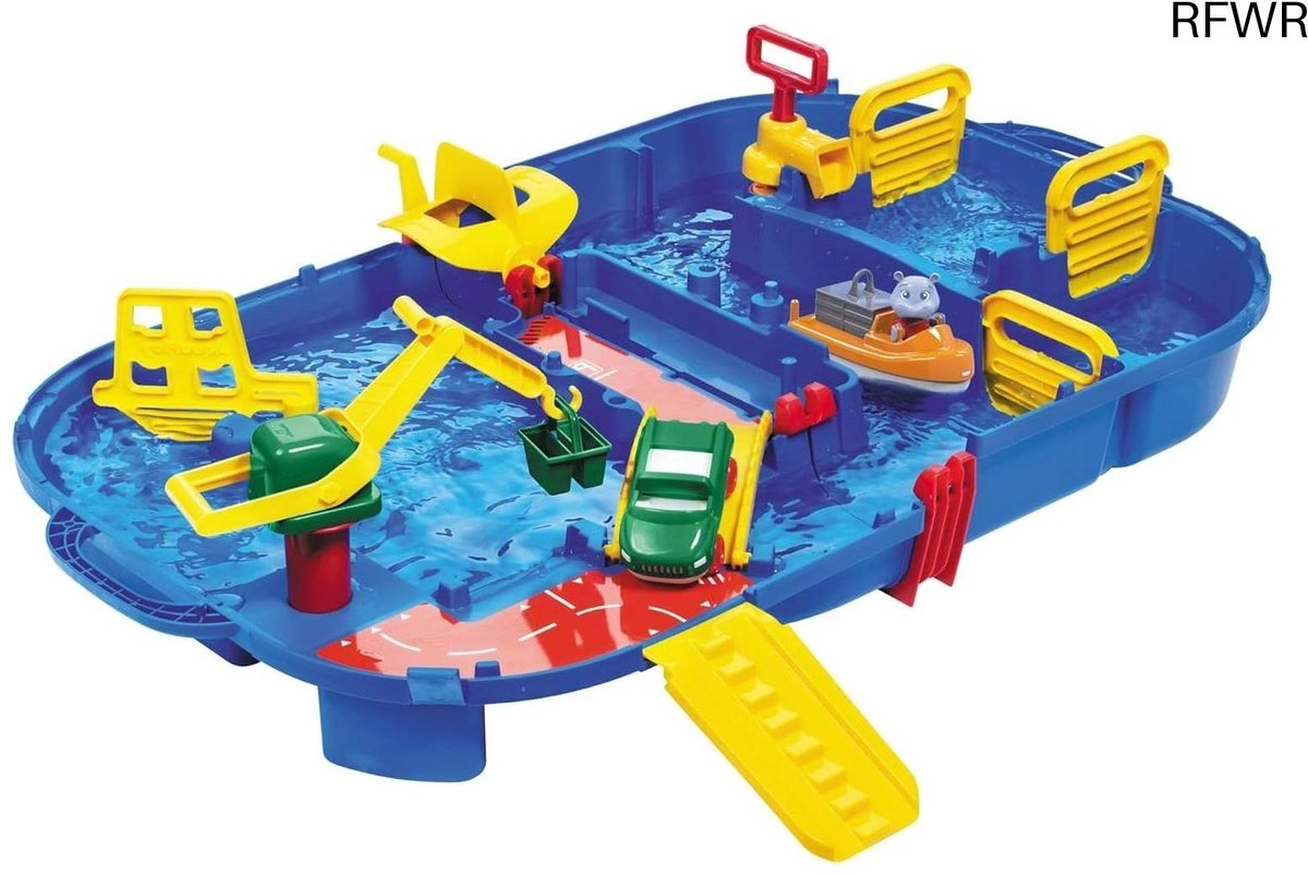 RFWR® Sluitenbox Waterbaan voor Kinderen - 25-delige Speelset - Educatief Speelgoed - 85 x 65 cm - Geschikt voor Kinderen vanaf 3 Jaar