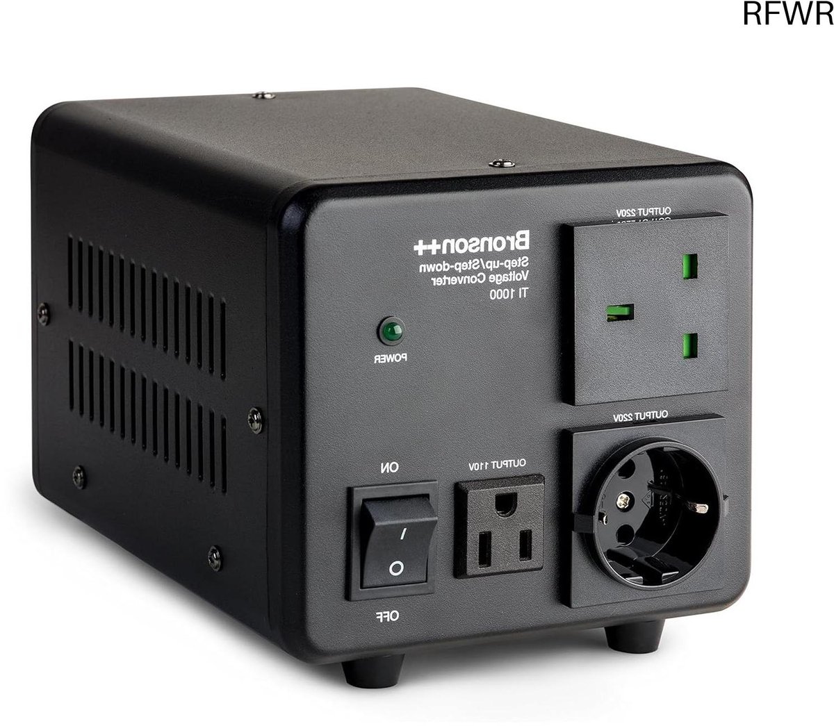 RFWR® Spanningsomvormer 1000 Watt voor 110V en 220V - Toroïdale Transformator voor Apparaten