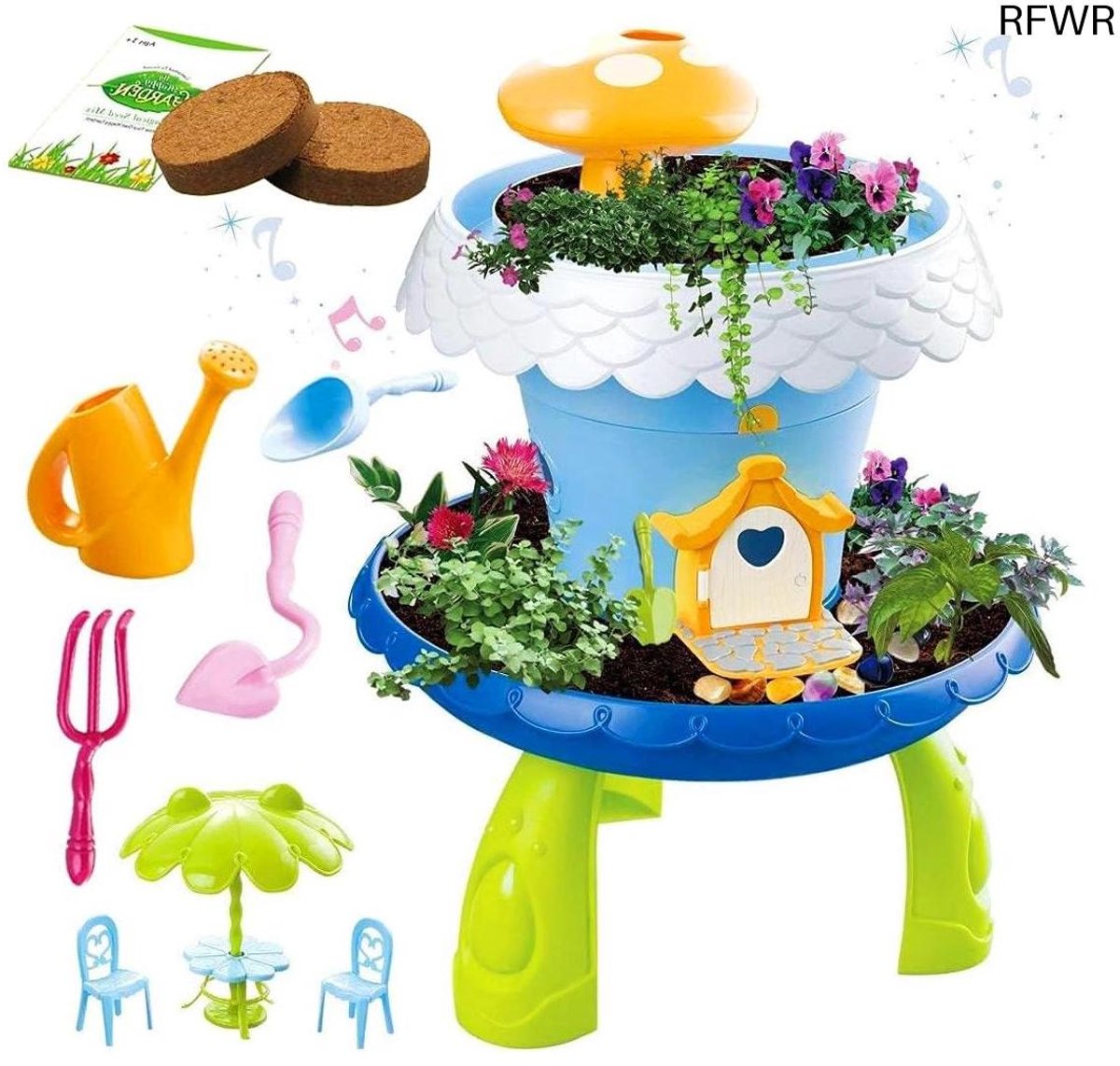  ® Sprookjestuinhuis - Magische Tuinspeelset voor Kinderen met Graszaad en Plantenaarde