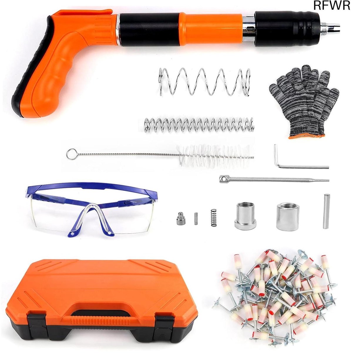 RFWR® Stalen Nagelpistool - Boutschietapparaat voor Plafond- en Betoninstallaties