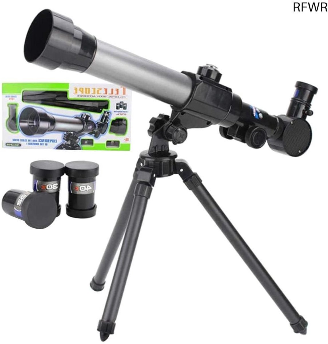 RFWR® Telescoop voor Kinderen en Beginners - 60mm HD Refractor met Variabele Oculairs en Statief