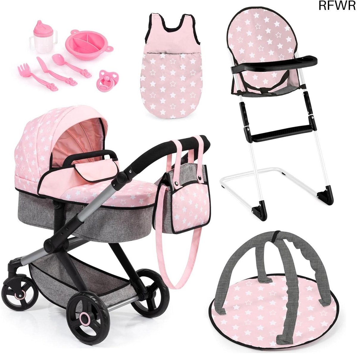  ® Verstelbare   Set met Jogger Functie, Kinderstoel en Accessoires