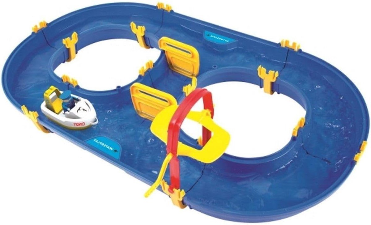  ® Waterplay Rotterdam Waterpark Set met Boot en Speelfiguur - 89 x 52 x 9,5 cm, Voor Kinderen vanaf 3 Jaar