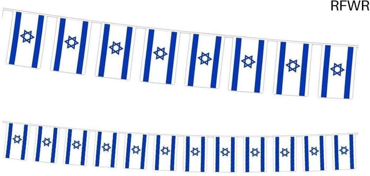 RFWR® Wimpelvlaggen Set 20 Stuks voor Feestdecoratie - Premium Weerbestendig en Lichtgewicht