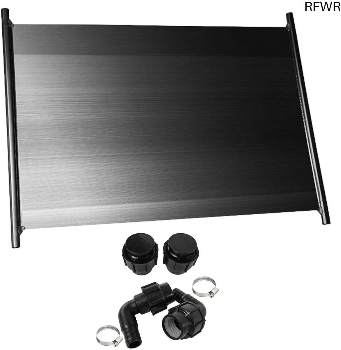RFWR® Zonnecollector voor zwembaden tot 10 m³ - Energiebesparende zonneverwarming met 6 °C warm water