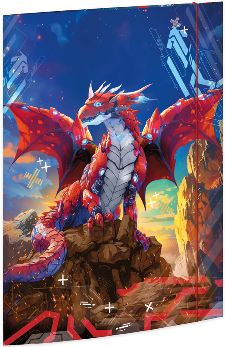 RNK Verlag tekeningenmap Robo-Draak, karton, DIN A3