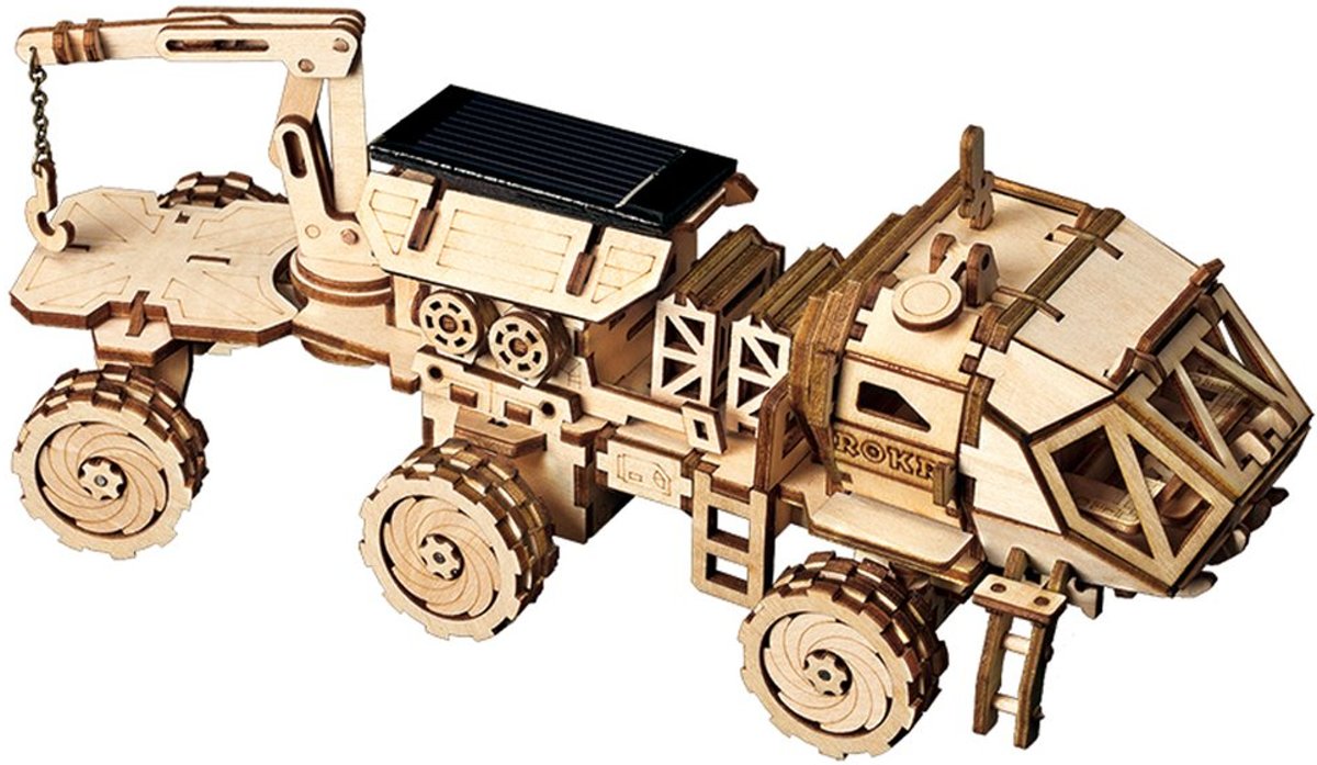 ROBOTIME ROKR Space Hunting Navitas Rover Houten Puzzel Modelbouw