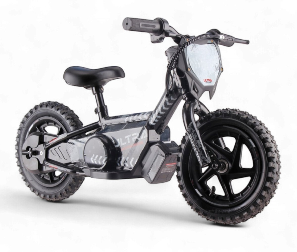 Elektrische Balance Bike Zwart - Rollzone EBB12 - 12 inch wielen / 24 volt