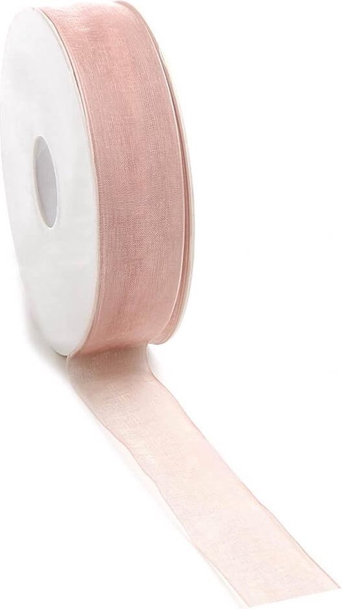 Organza lint Nude 25mm x 50m