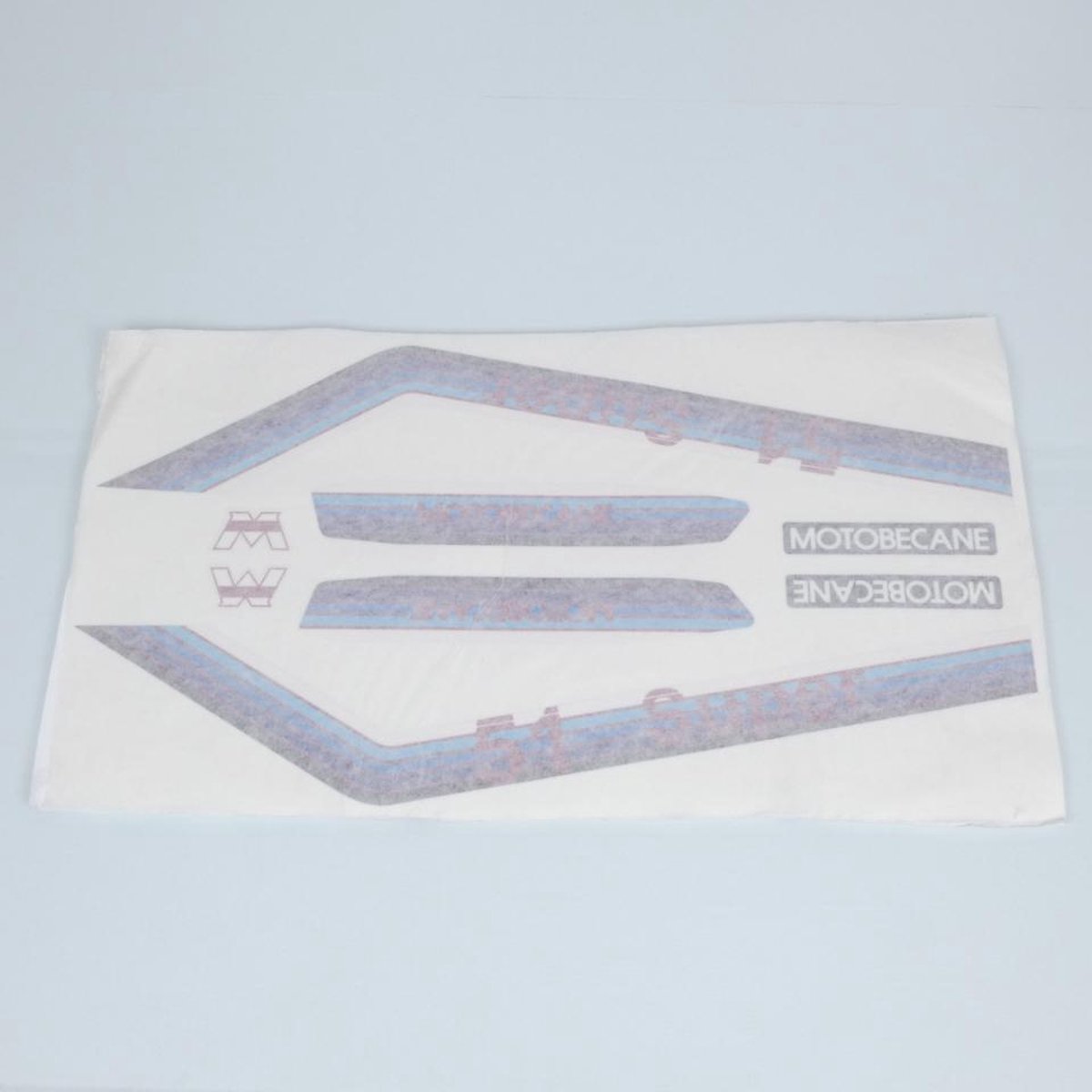 Planche 8 autocollant sticker bleu / rouge CGN pour mobylette MBK 50 51 Neuf