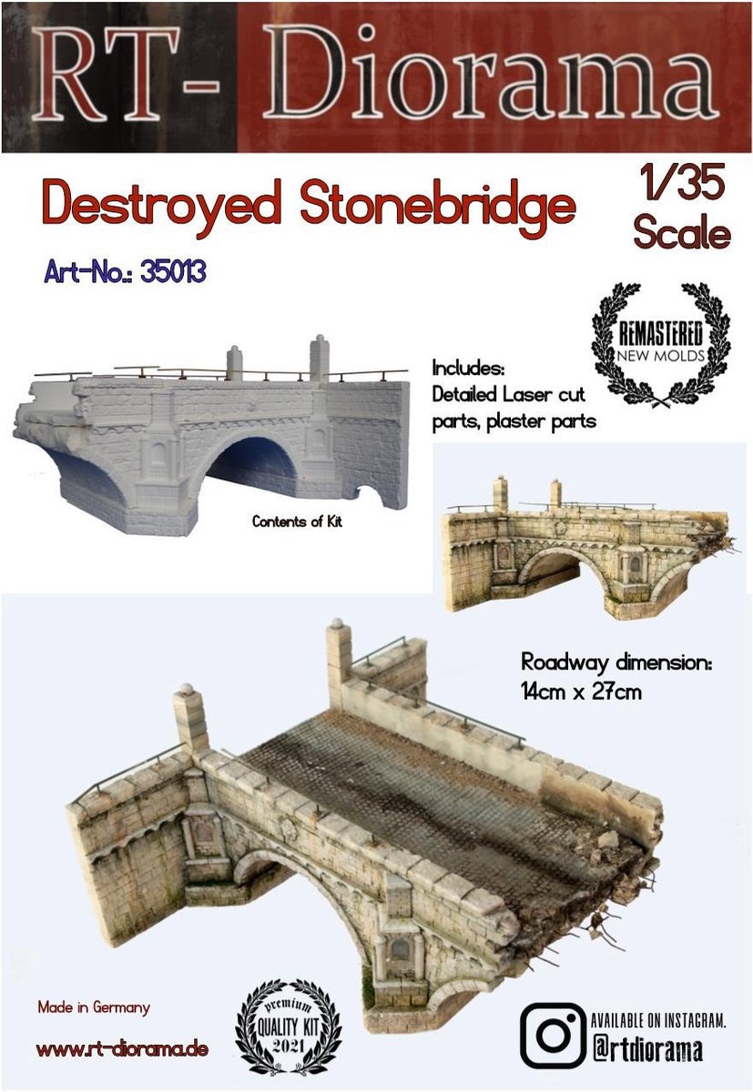RT35013 Destroyed Stone Bridge (Gips)