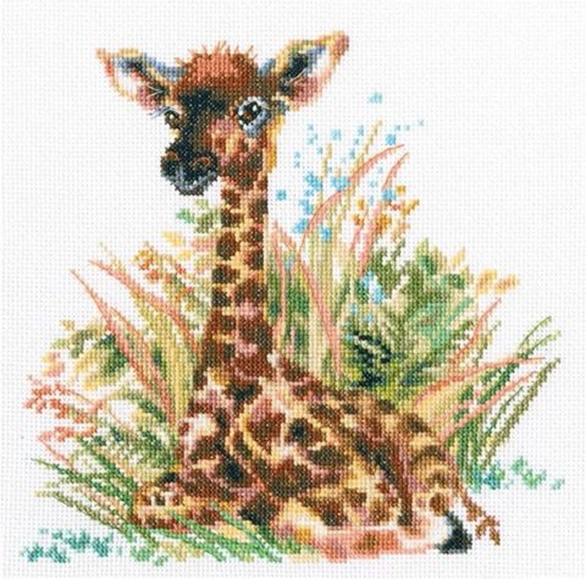 Borduren - Little Giraffe - 22x21,5 cm - RTO