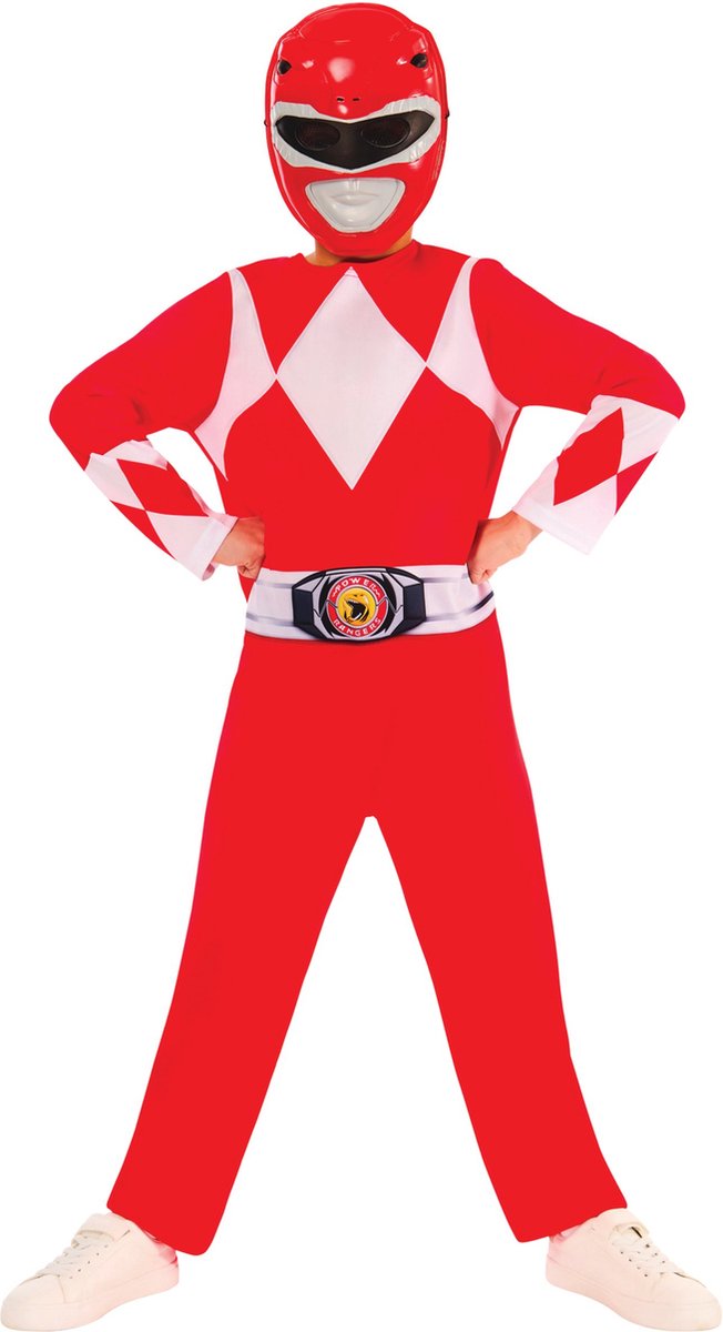 RUBIES FRANCE - Power Ranger Kostuum rood kinderen - 110/116 (5-6 jaar)