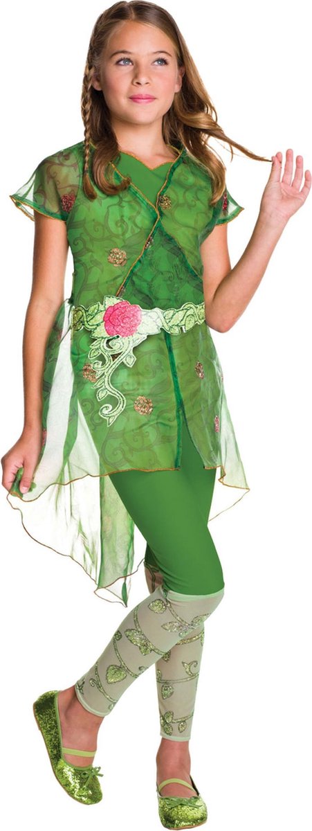 RUBIES UK - DC Super Hero Girls Poison Ivy kostuum voor meisjes - 98/104 (3-4 jaar) - Kinderkostuums