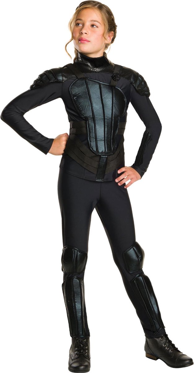 RUBIES UK - Katniss Hunger Games rebel kostuum voor tieners - 146/152 (11-12 jaar) - Kinderkostuums