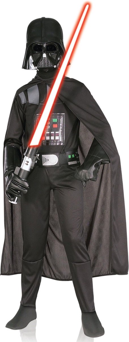 RUBIES UK - Klassiek Darth Vader kostuum voor kinderen - 98/104 (3-4 jaar) - Kinderkostuums