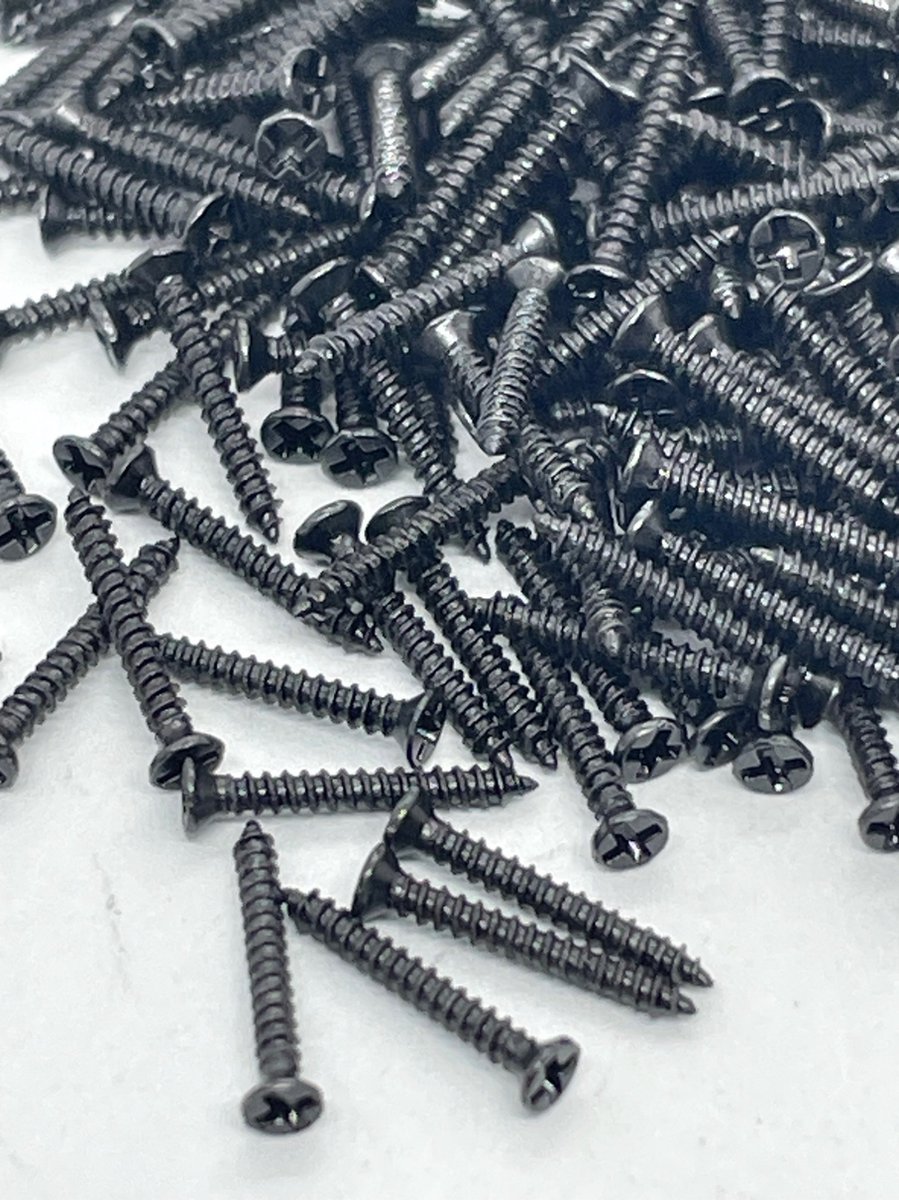 250 stuks rail schroeven 1 x 8 mm N + Z Modelspoor / Modelbouw voor oa Fleischmann ( refr. 6410 ) - Verzonken / platte kop