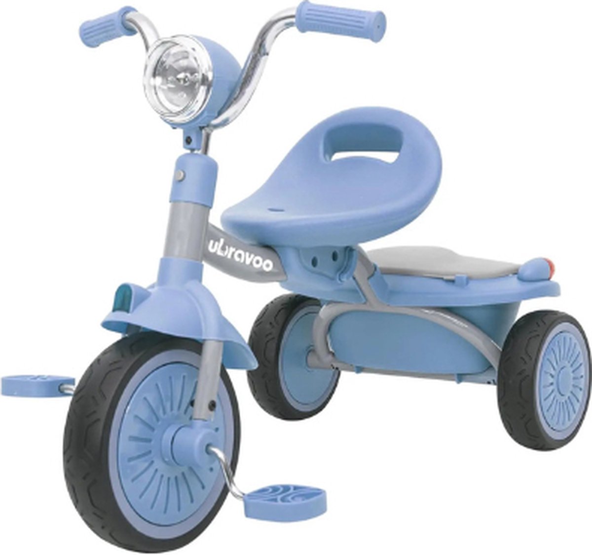   - 1 tot 5 jaar - Peuter fiets -  s -   meisje - Peuterfiets jongens - Met lamp en bakje - Blauw/Zwart