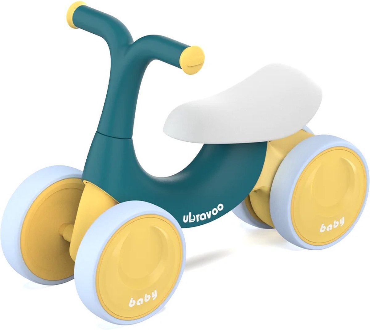 Peuter Loopfiets - 10 tot 36 maanden - Loopfiets - Loopfiets 1 jaar - Loopfiets 2 jaar - Loopfietsen - Max 30Kg - Groen/Wit