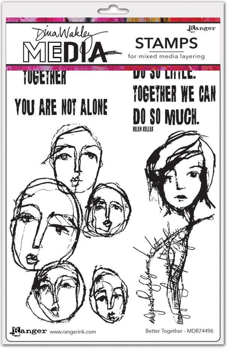 Ranger - Dina Wakley - Media Stamps - Better Together