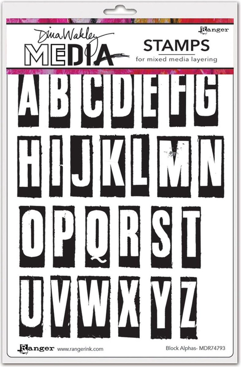 Ranger - Media Stempels Block Alphas