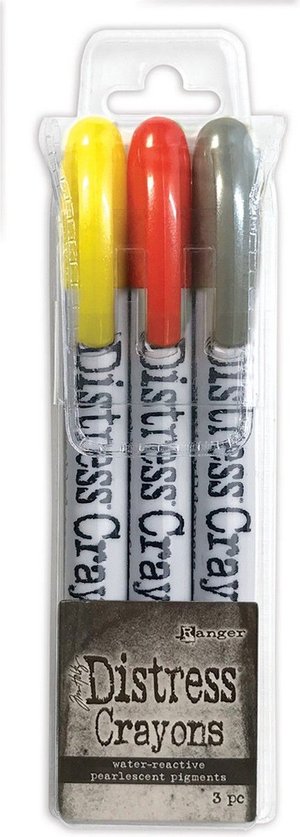 Ranger Distress Pearl Crayons Halloween Set 3