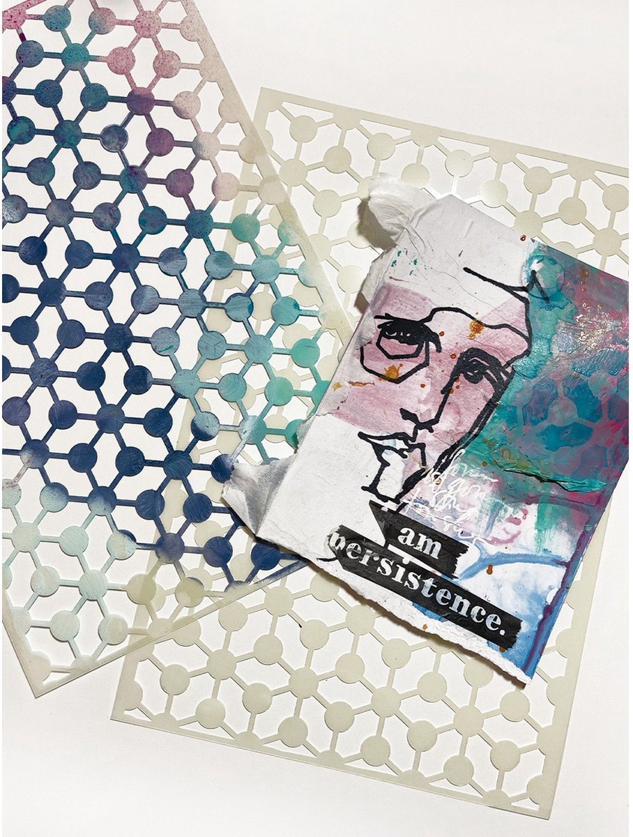 Dina Wakley Media Mask stencil - Bonds - 1 stuk