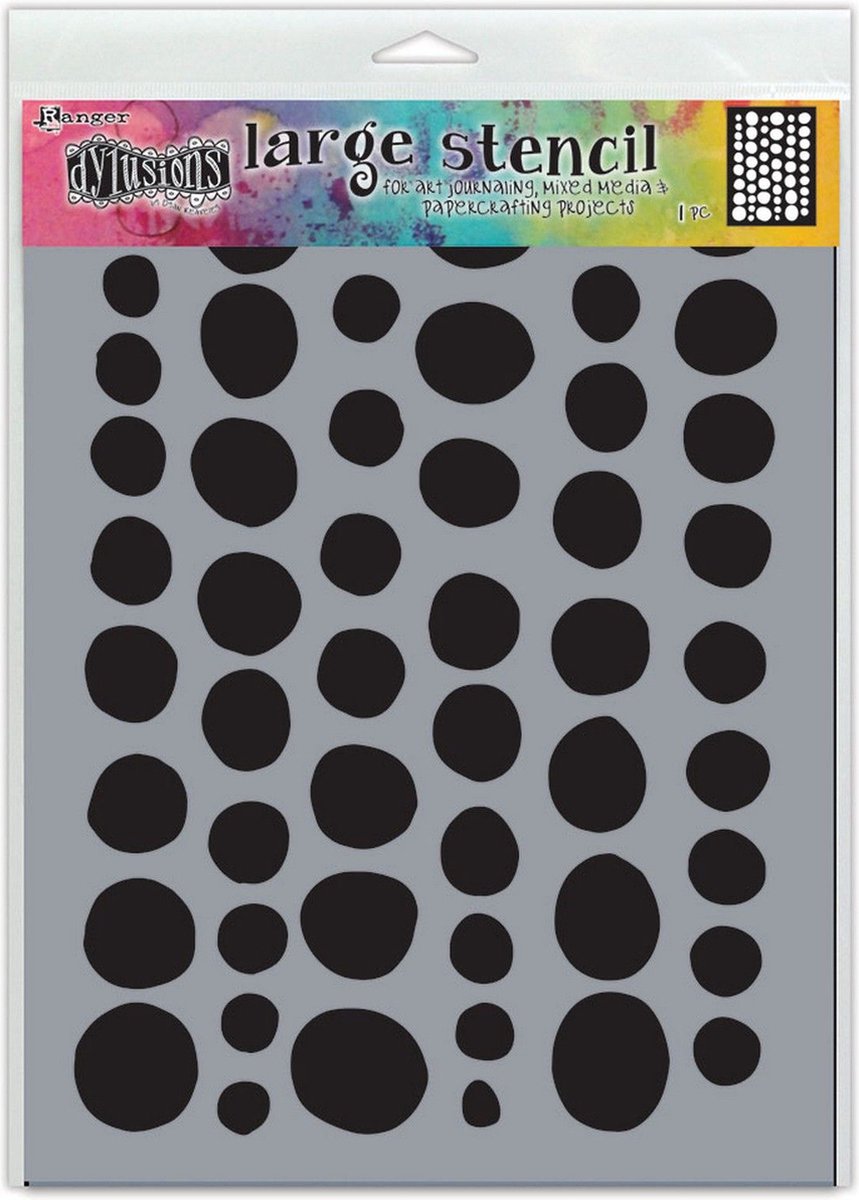 Dina Wakley Media Mask stencil - Groot - Munten - 1 stuk