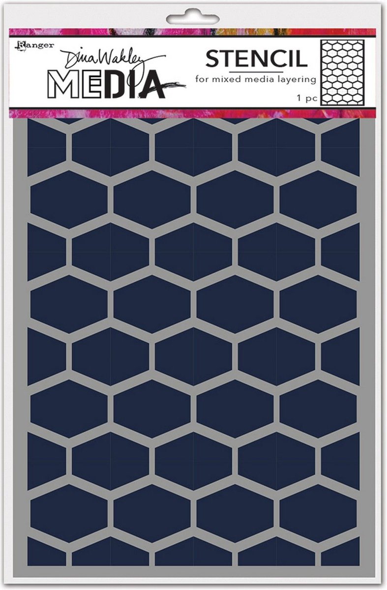 Dina Wakley Media Mask stencil - Lattice - 1 stuk