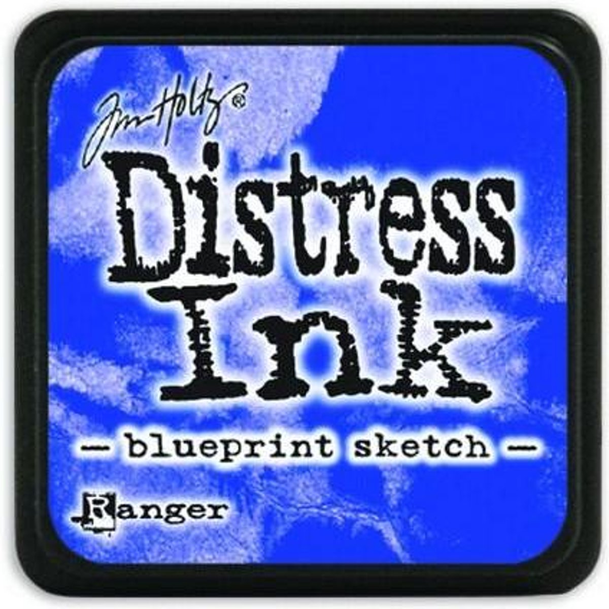   Distress Mini Ink pad - blueprint sketch
