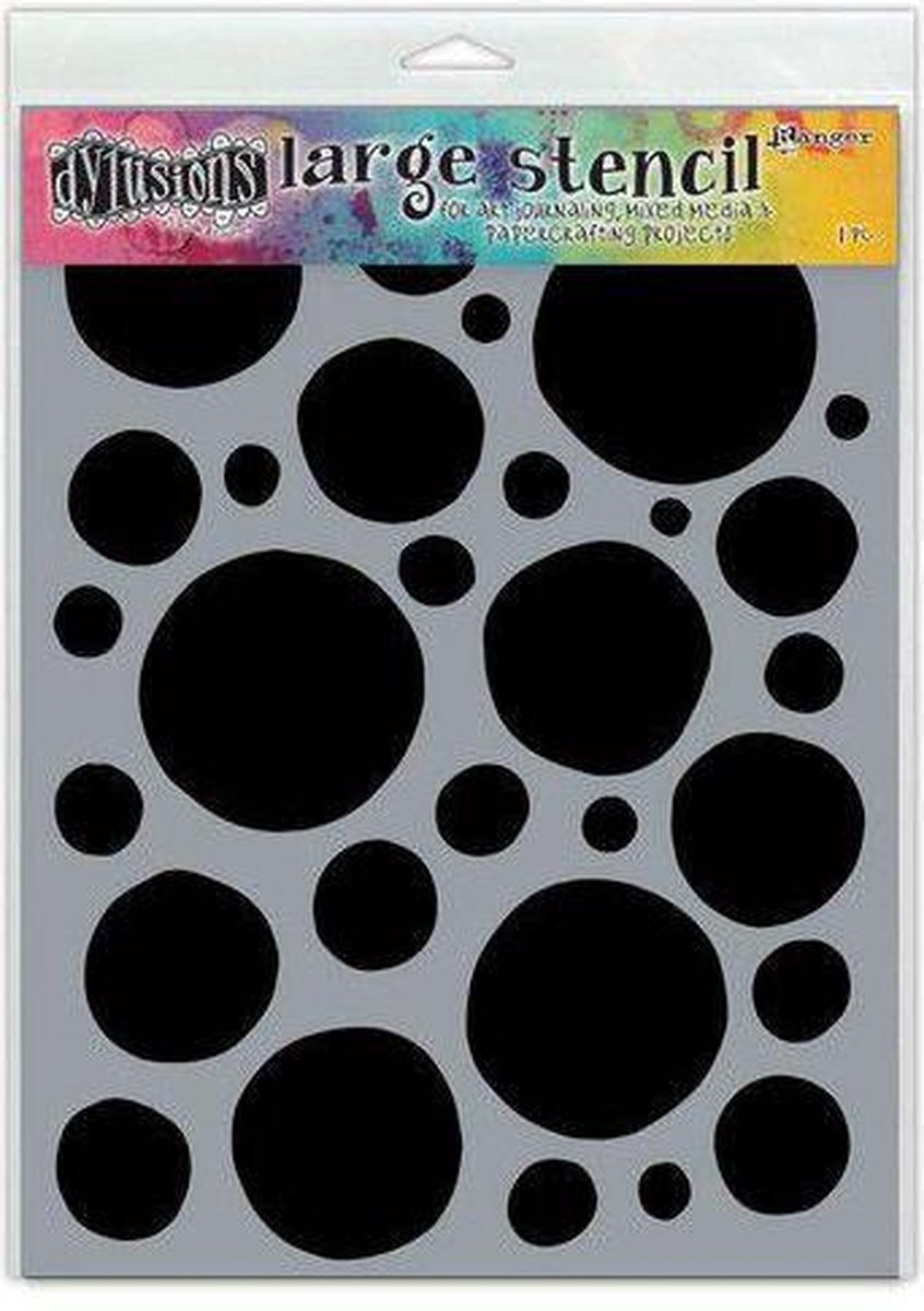 Ranger Dylusions Stencils Boulders - Large DYS68686