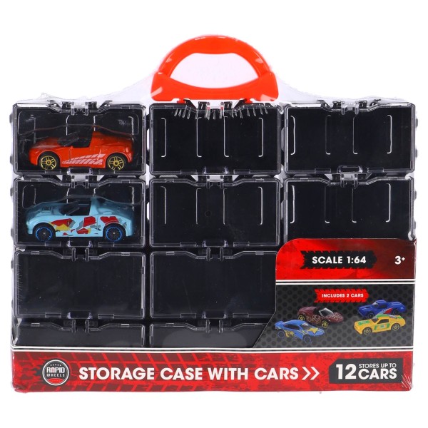 Rapid Wheels Opbergbox Met 2 Diecast Freewheel Auto\s