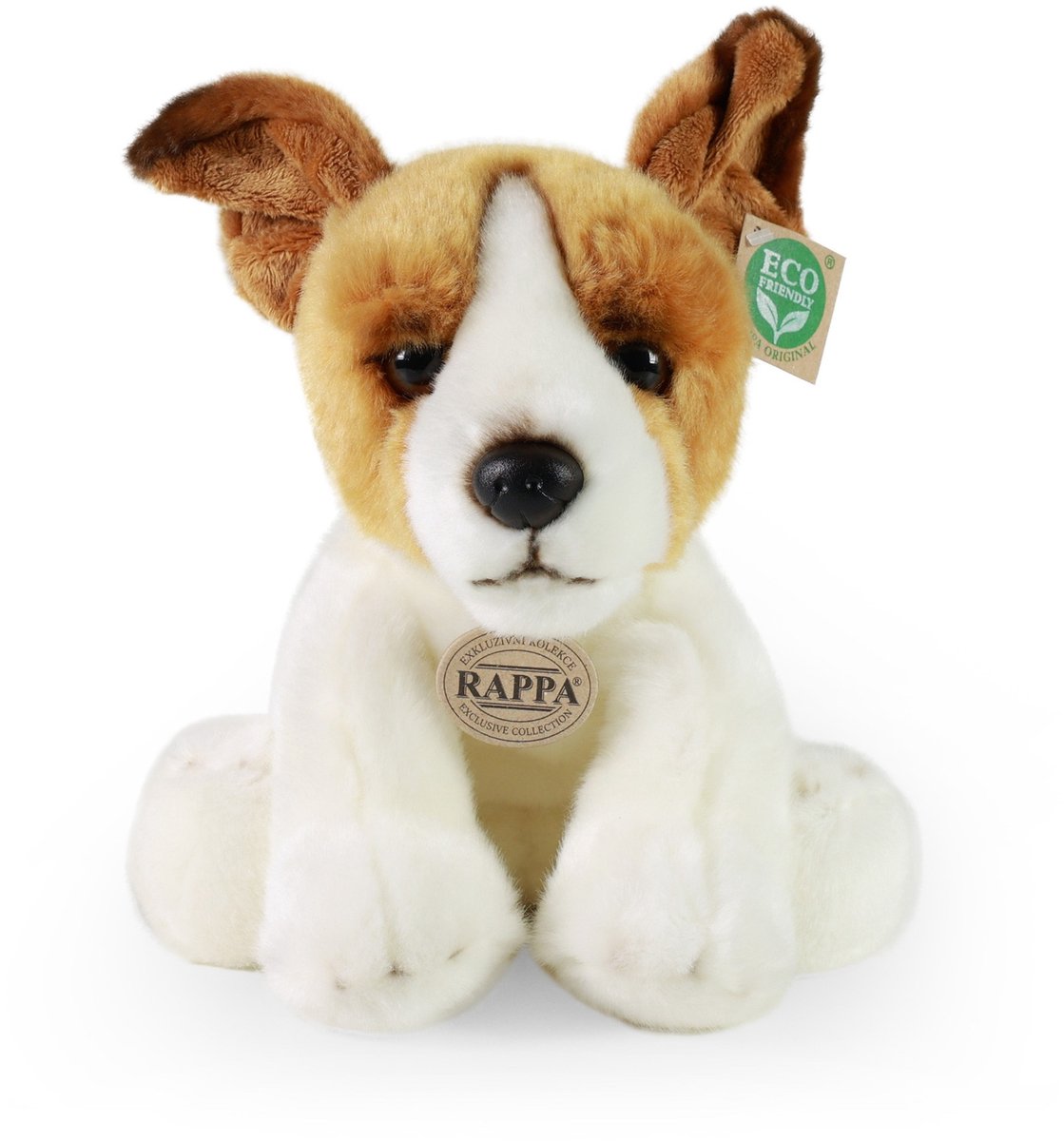 Rappa ECO knuffel Jack Russell terrier 30 cm - realistische knuffel van recyclede PET flessen