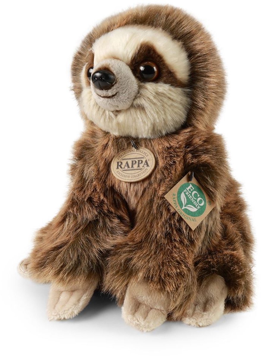 Rappa knuffel luiaard 25 cm pluche speelgoed voor kinderen.
