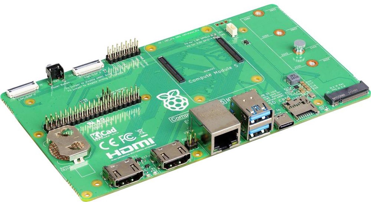 Raspberry Pi® RPI CM5 IO BOARD I/O module Geschikt voor serie: Raspberry Pi®