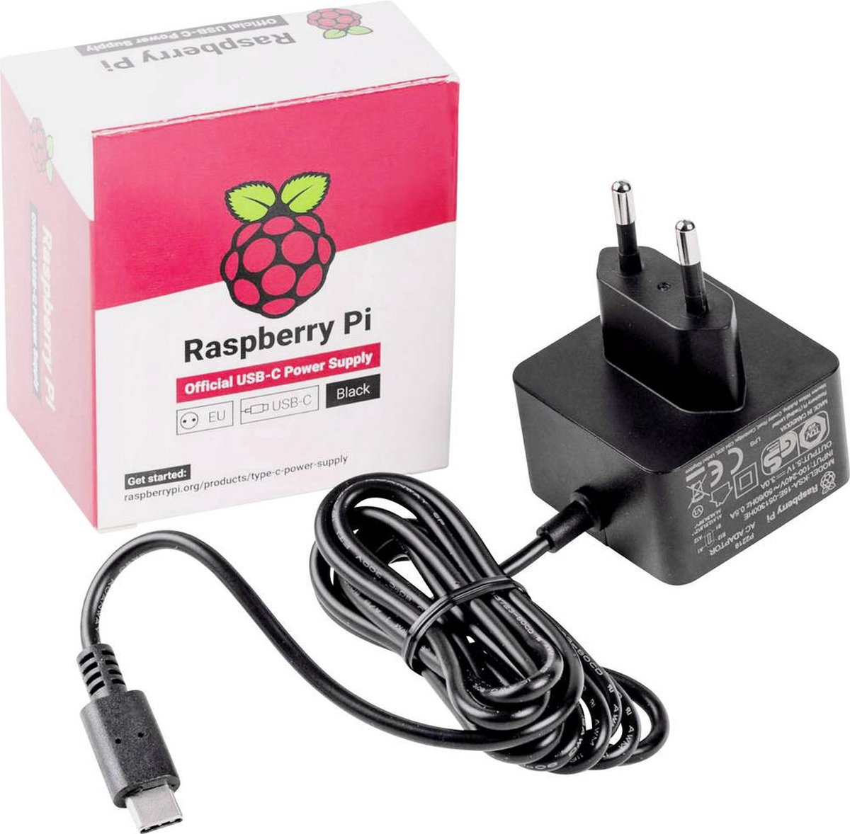 Raspberry Pi® Stekkernetvoeding, vaste spanning Geschikt voor serie: Raspberry Pi® Uitgangsstroom (max.) 3000 mA 1 x US