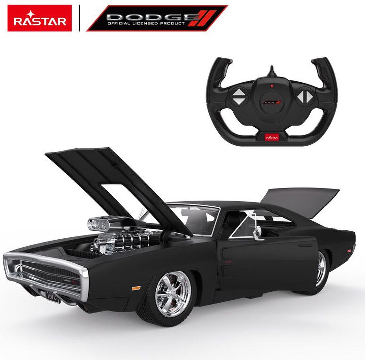 R/C 1:16 Dodge Charger R/T With Engine Version.