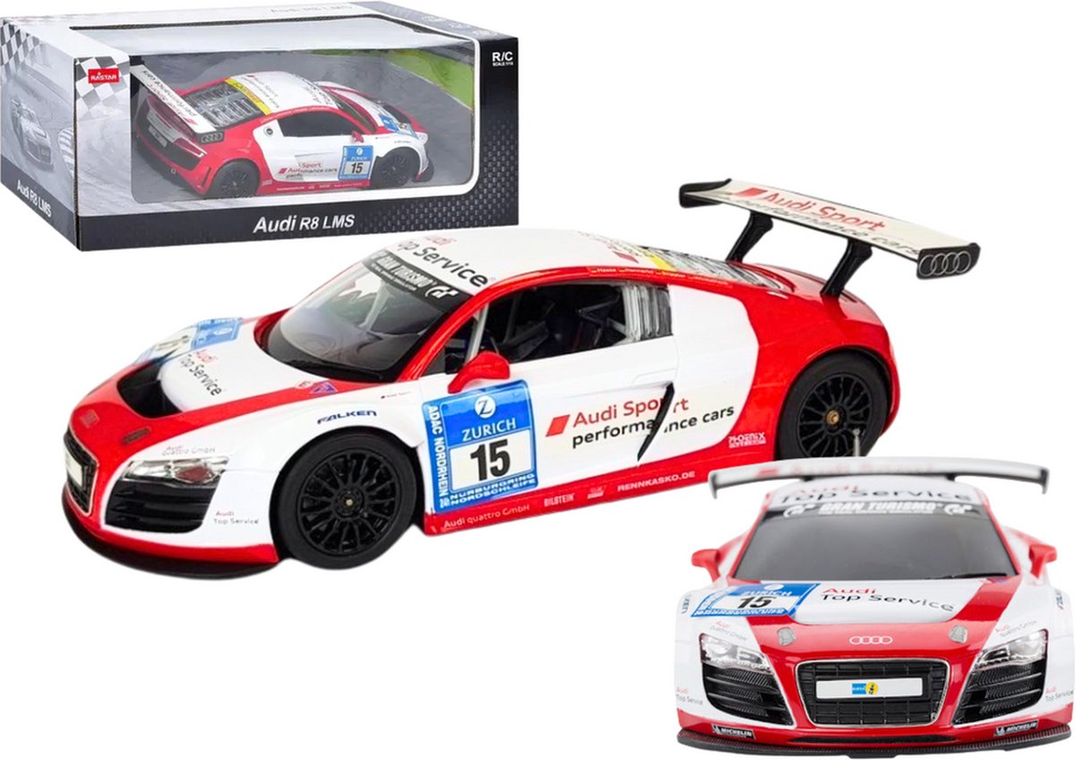 Radiografisch Bestuurbare Audi R8 LMS - Premium RC Modelauto 35cm