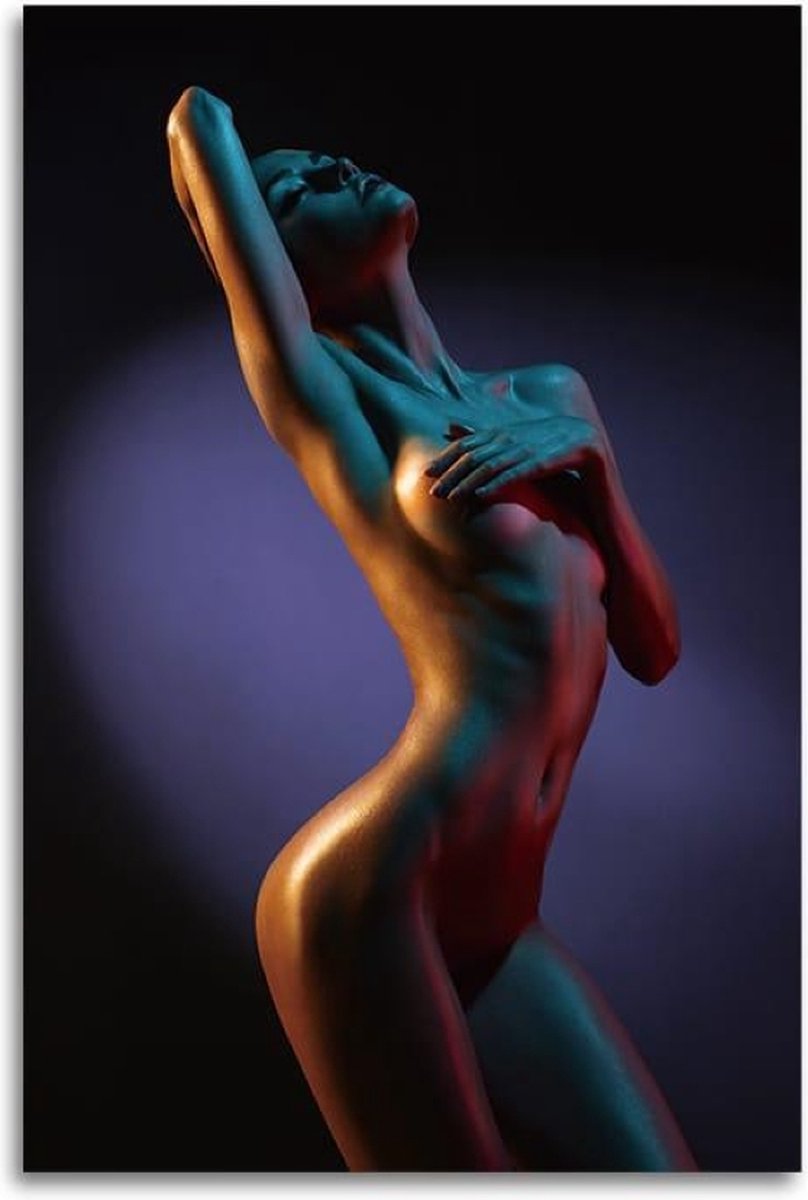 Sihouette Serenity Canvas schilderij met frame. Afmeting 60x90