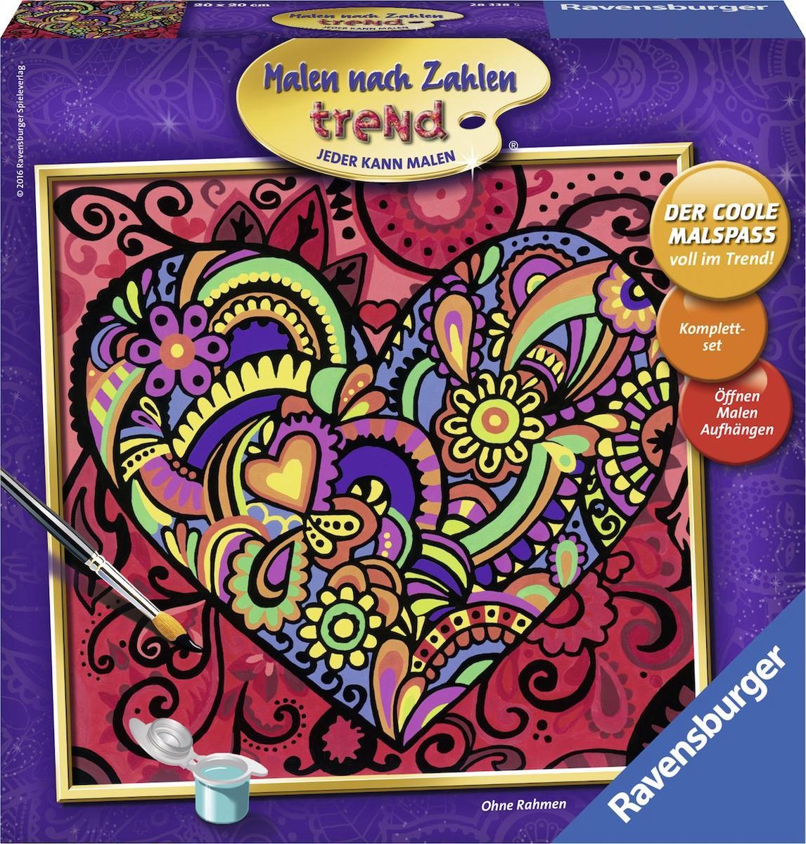 Ravensburger schilderen op nummer Van harte - Hobbypakket