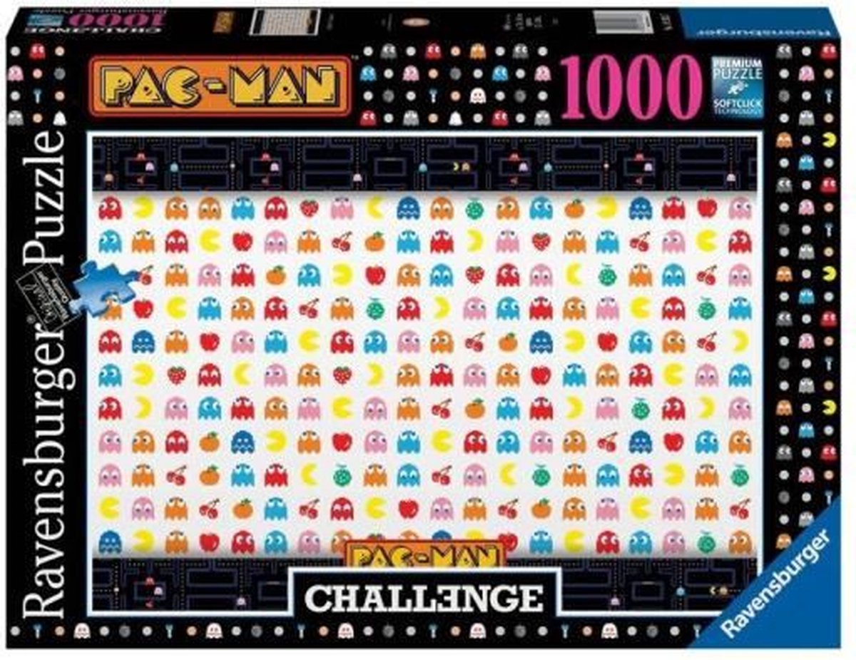 PAC-MAN - Puzzel 1000 stukjes - Pac-Man (Challenge Puzzle) - Ravensburger